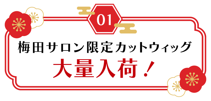 梅田サロン限定カットウィッグ大量入荷！