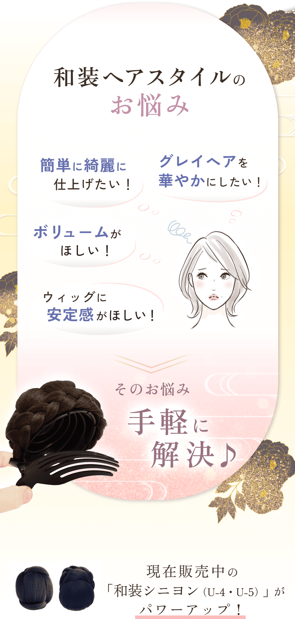 和装ヘアスタイルの悩み