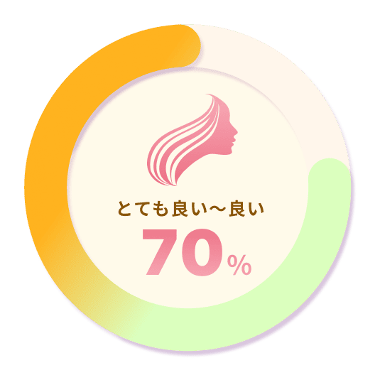 とても良い～良い 70%