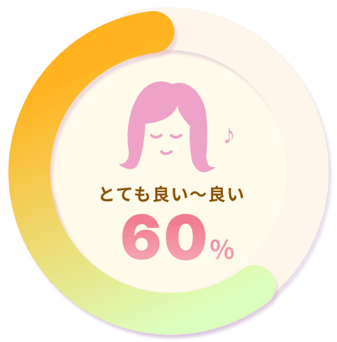 とても良い～良い 60%