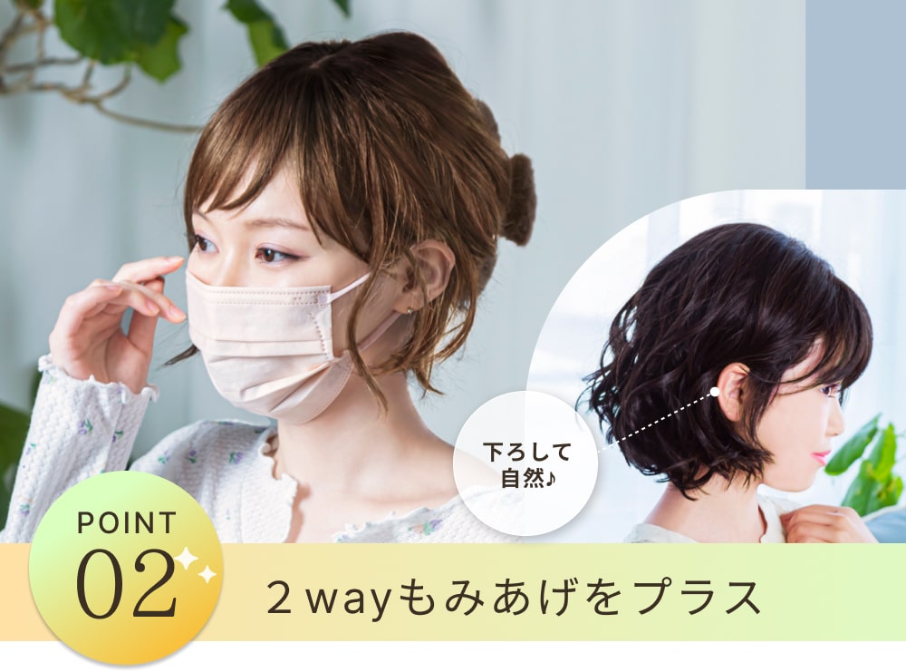 POINT2 2wayもみあげをプラス